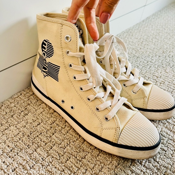 Isabel Marant Benkeen Canvas high tops - Picture 2 of 5